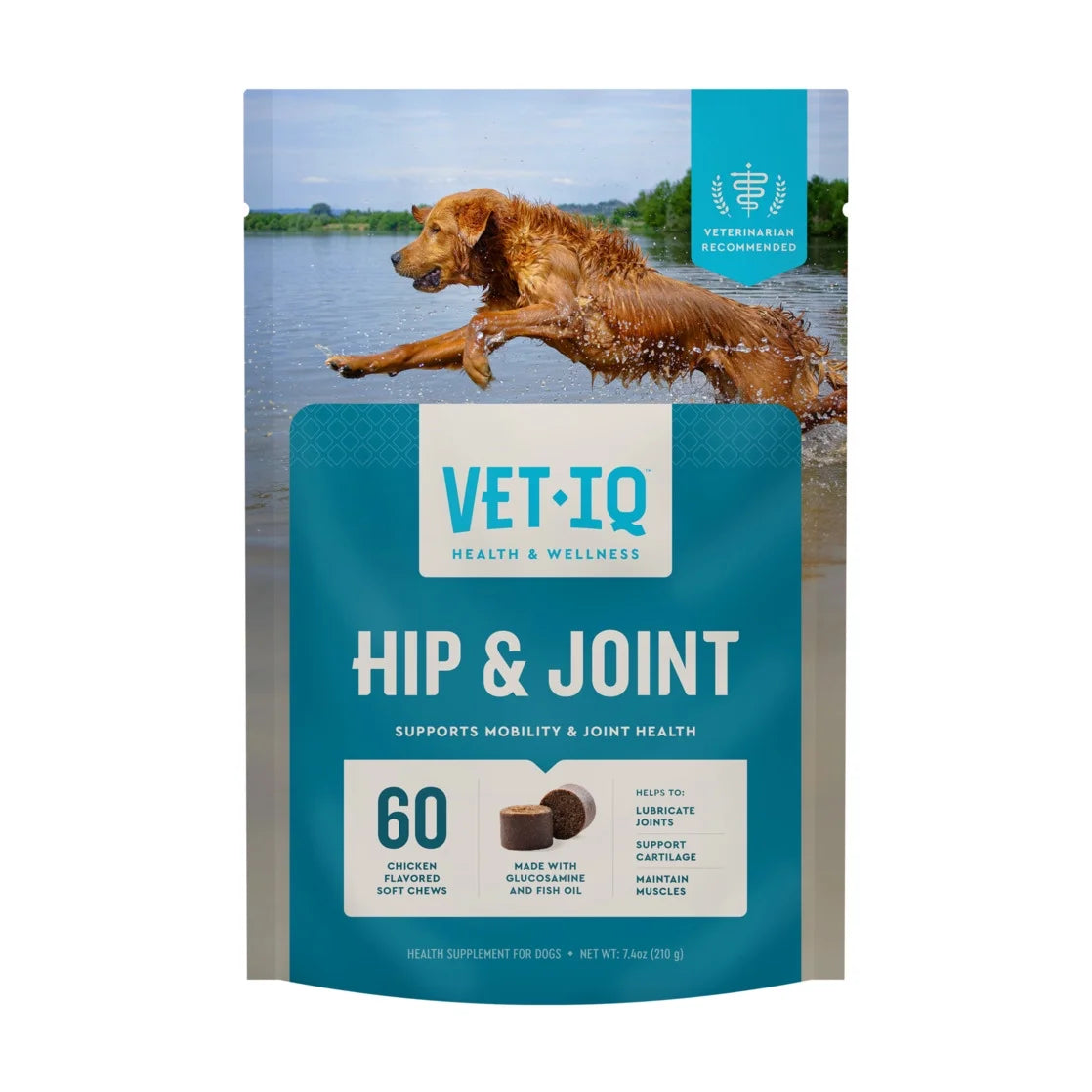 (3 Pack) Hip & Joint Supplement for Dogs, Chicken Flavored Soft Chews, 7.4 Oz, 60 Count